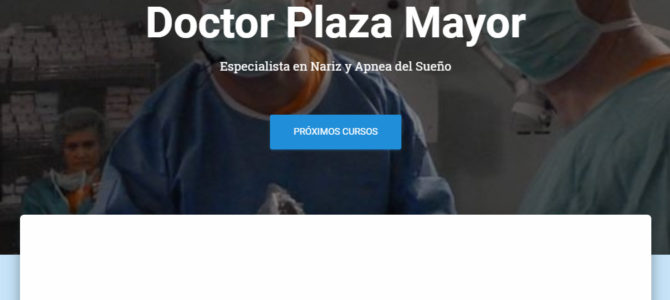 Nueva web del doctor Plaza Mayor